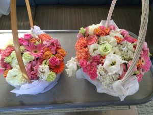 宮古島散骨の花かご