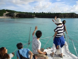 宮古島の海での貸切散骨