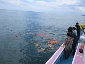 福島県散骨献花