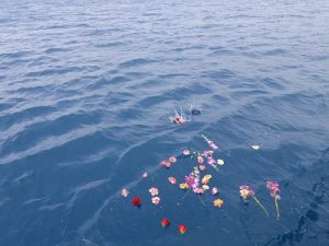 石垣島の海での散骨