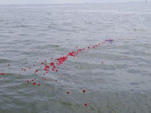 海洋散骨とお花