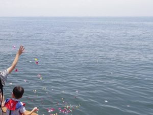 東京湾でのチャーター散骨