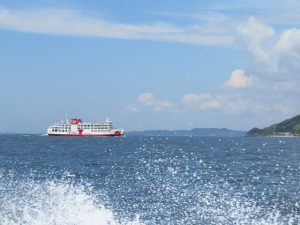 散骨時の東京湾フェリー