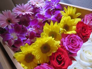 海洋散骨のお花