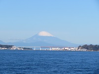 富士山の見える城ヶ島沖散骨
