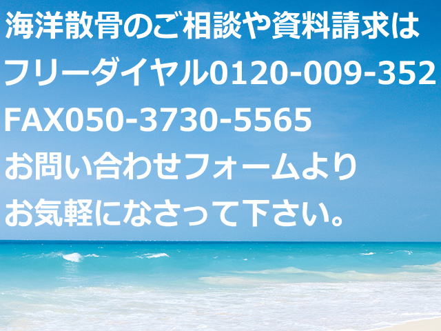 東京海洋散骨資料請求